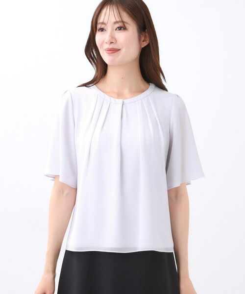 Reflect / リフレクト シャツ・ブラウス | 【一枚着で着映え◎/ジャケットのインナーにも】フロント開きブラウス | 詳細21