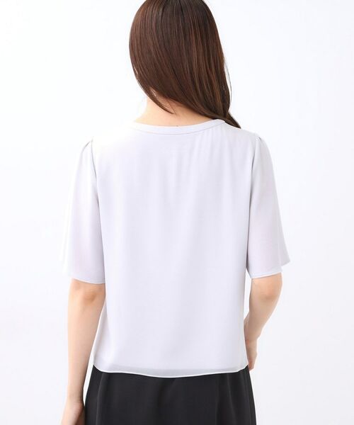 Reflect / リフレクト シャツ・ブラウス | 【一枚着で着映え◎/ジャケットのインナーにも】フロント開きブラウス | 詳細23