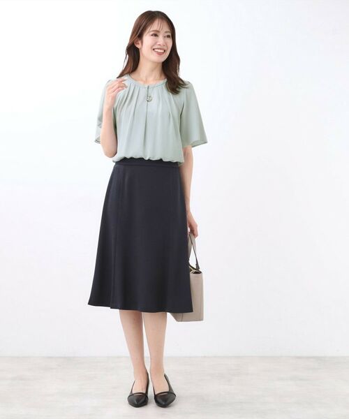 Reflect / リフレクト シャツ・ブラウス | 【一枚着で着映え◎/ジャケットのインナーにも】フロント開きブラウス | 詳細6