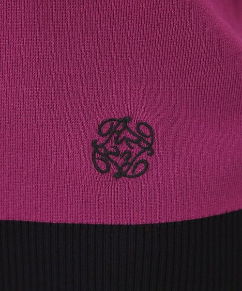 Reflect / リフレクト ニット・セーター | 【WEB先行カラーあり/手洗い可/アンサンブル可】バイカラー五分袖ニット | 詳細30