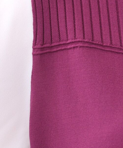 Reflect / リフレクト カットソー | 【WEB先行カラーあり/手洗い可】ジョーゼットスリーブ×ニット | 詳細12