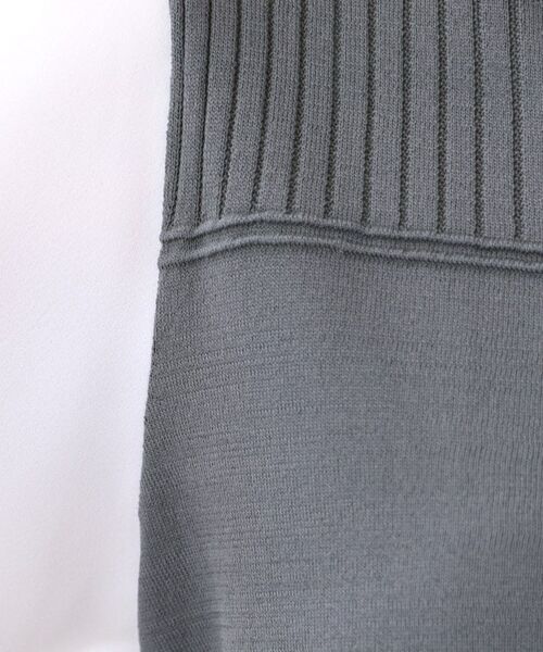 Reflect / リフレクト カットソー | 【WEB先行カラーあり/手洗い可】ジョーゼットスリーブ×ニット | 詳細8
