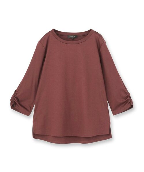 Reflect / リフレクト カットソー | 【アウターを着てもすっきり／手洗い可／インナーにおすすめ◎】六分袖プルオーバージャージ | 詳細12