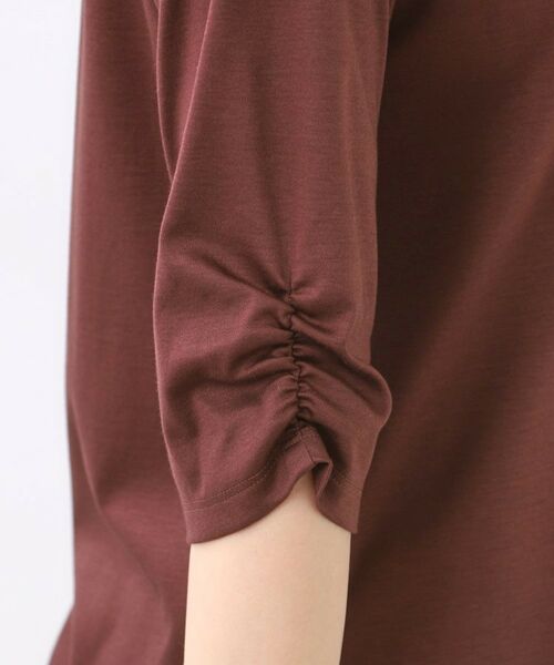 Reflect / リフレクト カットソー | 【アウターを着てもすっきり／手洗い可／インナーにおすすめ◎】六分袖プルオーバージャージ | 詳細18