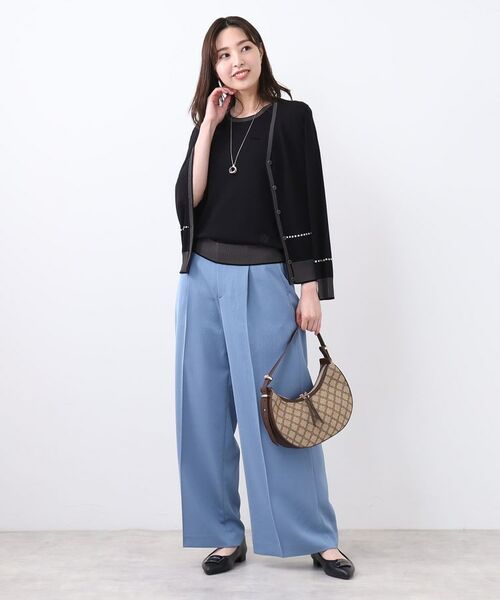 Reflect / リフレクト カーディガン・ボレロ | 【WEB先行カラーあり／手洗い可／アンサンブル可】バイカラーカーディガン | 詳細10