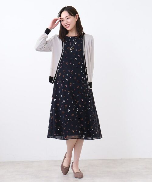 Reflect / リフレクト カーディガン・ボレロ | 【WEB先行カラーあり／手洗い可／アンサンブル可】バイカラーカーディガン | 詳細14