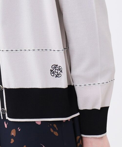 Reflect / リフレクト カーディガン・ボレロ | 【WEB先行カラーあり／手洗い可／アンサンブル可】バイカラーカーディガン | 詳細15