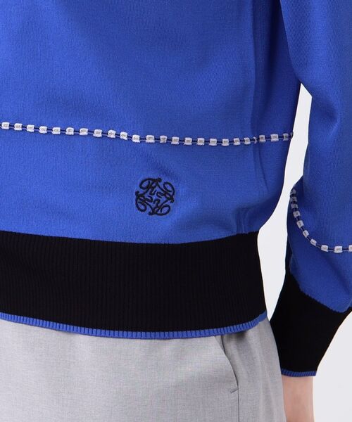 Reflect / リフレクト カーディガン・ボレロ | 【WEB先行カラーあり／手洗い可／アンサンブル可】バイカラーカーディガン | 詳細19