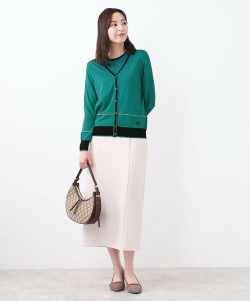 Reflect / リフレクト カーディガン・ボレロ | 【WEB先行カラーあり／手洗い可／アンサンブル可】バイカラーカーディガン | 詳細21