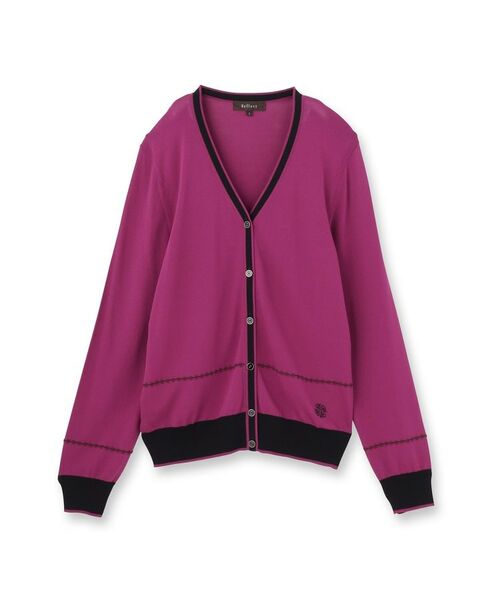 Reflect / リフレクト カーディガン・ボレロ | 【WEB先行カラーあり／手洗い可／アンサンブル可】バイカラーカーディガン | 詳細24