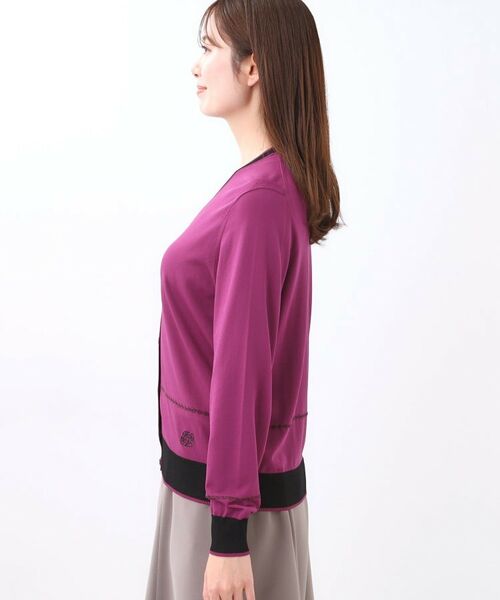 Reflect / リフレクト カーディガン・ボレロ | 【WEB先行カラーあり／手洗い可／アンサンブル可】バイカラーカーディガン | 詳細26