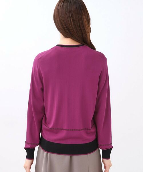 Reflect / リフレクト カーディガン・ボレロ | 【WEB先行カラーあり／手洗い可／アンサンブル可】バイカラーカーディガン | 詳細27