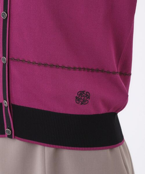 Reflect / リフレクト カーディガン・ボレロ | 【WEB先行カラーあり／手洗い可／アンサンブル可】バイカラーカーディガン | 詳細7