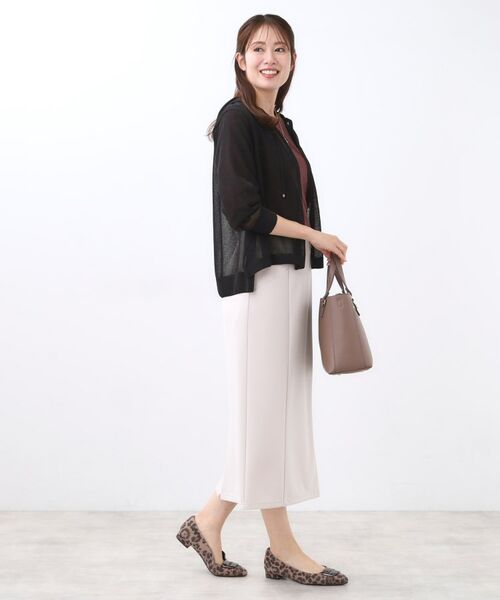 Reflect / リフレクト カーディガン・ボレロ | 【寒暖差対策に◎／手洗い可／旅行や通勤に】フード付きシアーカーディガン | 詳細12