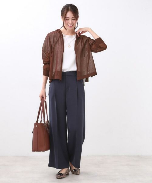 Reflect / リフレクト カーディガン・ボレロ | 【寒暖差対策に◎／手洗い可／旅行や通勤に】フード付きシアーカーディガン | 詳細16