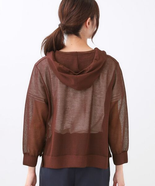 Reflect / リフレクト カーディガン・ボレロ | 【寒暖差対策に◎／手洗い可／旅行や通勤に】フード付きシアーカーディガン | 詳細21