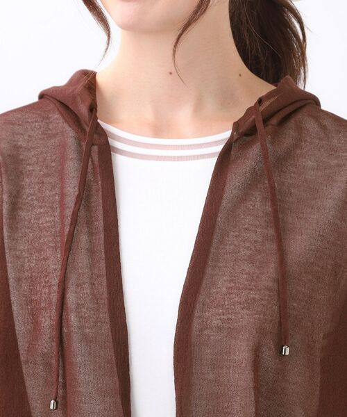 Reflect / リフレクト カーディガン・ボレロ | 【寒暖差対策に◎／手洗い可／旅行や通勤に】フード付きシアーカーディガン | 詳細22