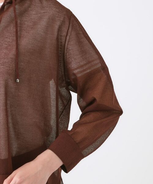 Reflect / リフレクト カーディガン・ボレロ | 【寒暖差対策に◎／手洗い可／旅行や通勤に】フード付きシアーカーディガン | 詳細23