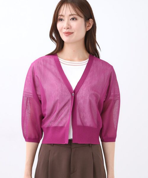 Reflect / リフレクト カーディガン・ボレロ | 【手洗い可】ボレロ風シアーカーディガン | 詳細19