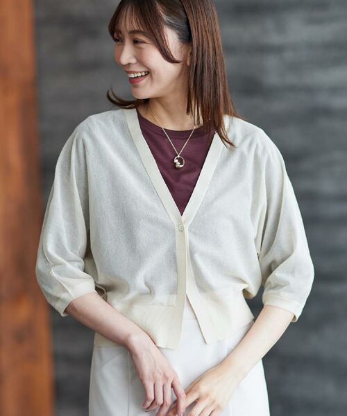 Reflect / リフレクト カーディガン・ボレロ | 【手洗い可】ボレロ風シアーカーディガン | 詳細2