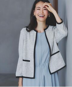 レディース ノーカラージャケット（条件：ホワイト系、新入荷