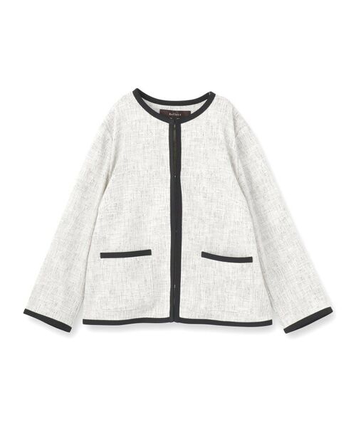 Reflect / リフレクト ノーカラージャケット | 【軽い着心地】メッシュツイードジャケット | 詳細13