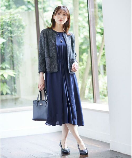 Reflect / リフレクト ノーカラージャケット | 【軽い着心地】メッシュツイードジャケット | 詳細23