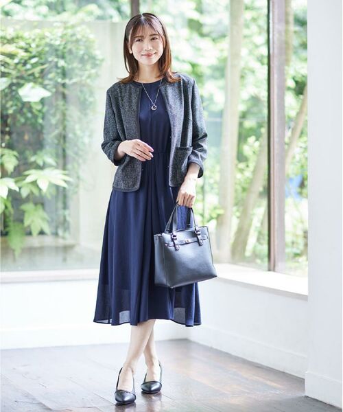 Reflect / リフレクト ノーカラージャケット | 【軽い着心地】メッシュツイードジャケット | 詳細4