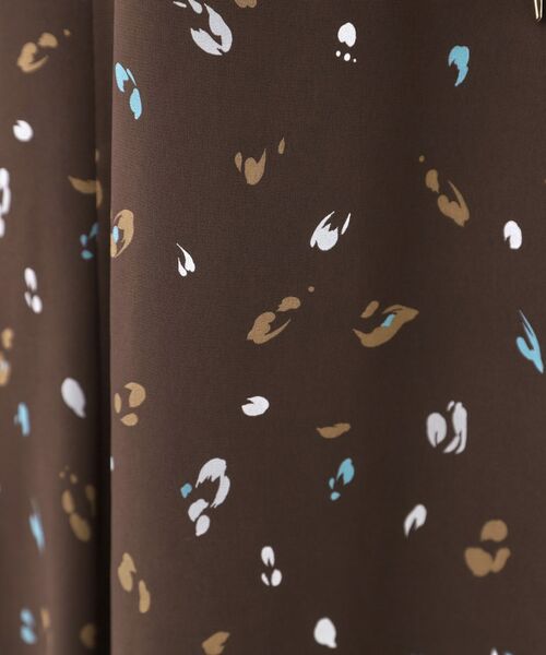 Reflect / リフレクト ミニ丈・ひざ丈ワンピース | 【ウエストリボン付き】フレアプリントワンピース | 詳細14