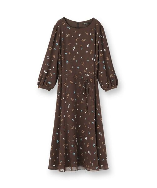 Reflect / リフレクト ミニ丈・ひざ丈ワンピース | 【ウエストリボン付き】フレアプリントワンピース | 詳細19