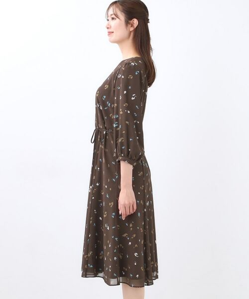 Reflect / リフレクト ミニ丈・ひざ丈ワンピース | 【ウエストリボン付き】フレアプリントワンピース | 詳細21