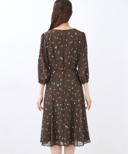 Reflect / リフレクト ミニ丈・ひざ丈ワンピース | 【ウエストリボン付き】フレアプリントワンピース | 詳細22