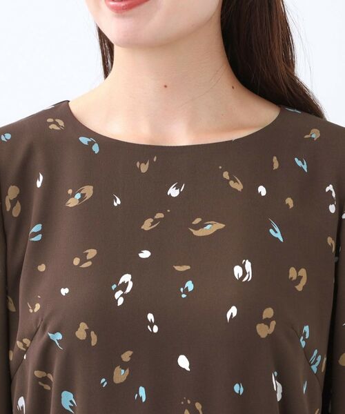 Reflect / リフレクト ミニ丈・ひざ丈ワンピース | 【ウエストリボン付き】フレアプリントワンピース | 詳細24