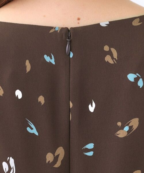 Reflect / リフレクト ミニ丈・ひざ丈ワンピース | 【ウエストリボン付き】フレアプリントワンピース | 詳細25