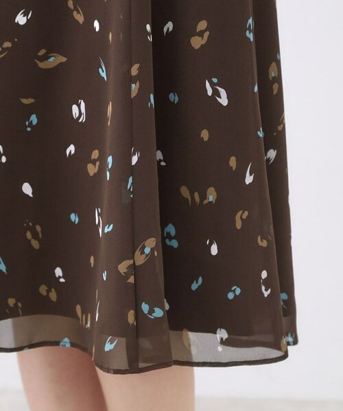 Reflect / リフレクト ミニ丈・ひざ丈ワンピース | 【ウエストリボン付き】フレアプリントワンピース | 詳細27