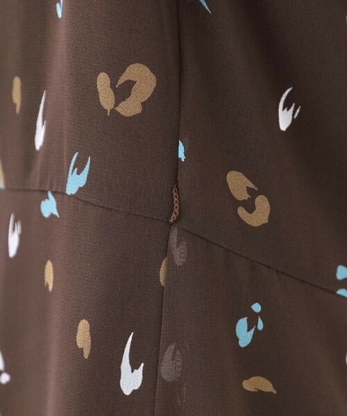 Reflect / リフレクト ミニ丈・ひざ丈ワンピース | 【ウエストリボン付き】フレアプリントワンピース | 詳細28