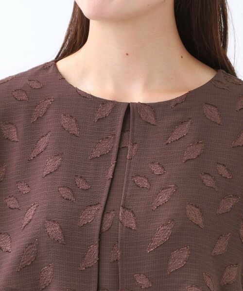 Reflect / リフレクト ロング・マキシ丈ワンピース | 【撥水/二の腕カバー/付属リボン付き】ケープデザインノースリーブワンピース | 詳細18