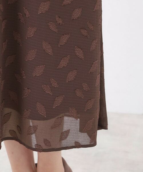 Reflect / リフレクト ロング・マキシ丈ワンピース | 【撥水/二の腕カバー/付属リボン付き】ケープデザインノースリーブワンピース | 詳細21