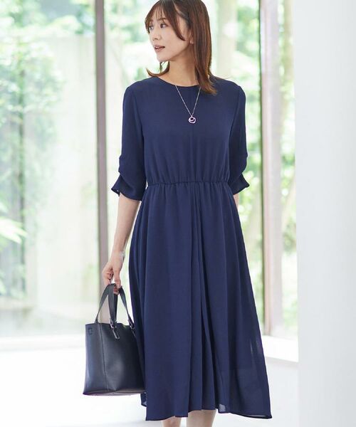 Reflect / リフレクト ロング・マキシ丈ワンピース | 【吸水速乾/防しわ】シルキープリーツワンピース | 詳細2