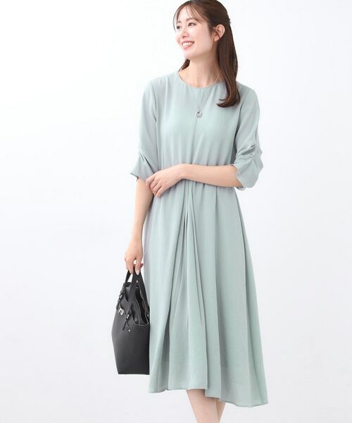 Reflect / リフレクト ロング・マキシ丈ワンピース | 【吸水速乾/防しわ】シルキープリーツワンピース | 詳細5