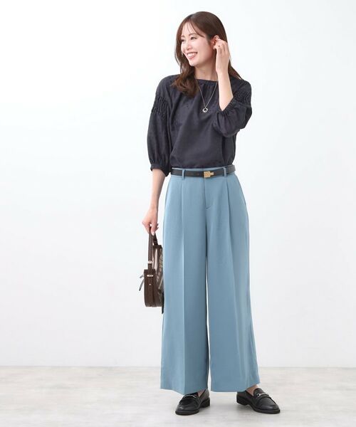 Reflect / リフレクト パンツ | 【透けない】フルレングスワイドストレートパンツ | 詳細10