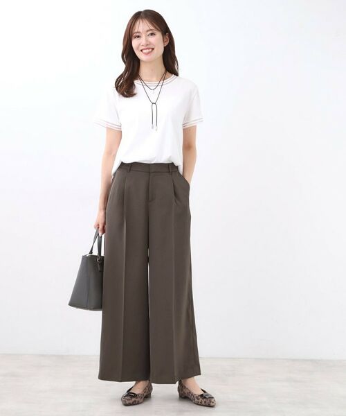 Reflect / リフレクト パンツ | 【透けない】フルレングスワイドストレートパンツ | 詳細13