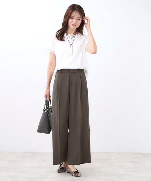 Reflect / リフレクト パンツ | 【透けない】フルレングスワイドストレートパンツ | 詳細14