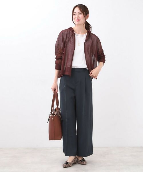 Reflect / リフレクト パンツ | 【透けない】フルレングスワイドストレートパンツ | 詳細18