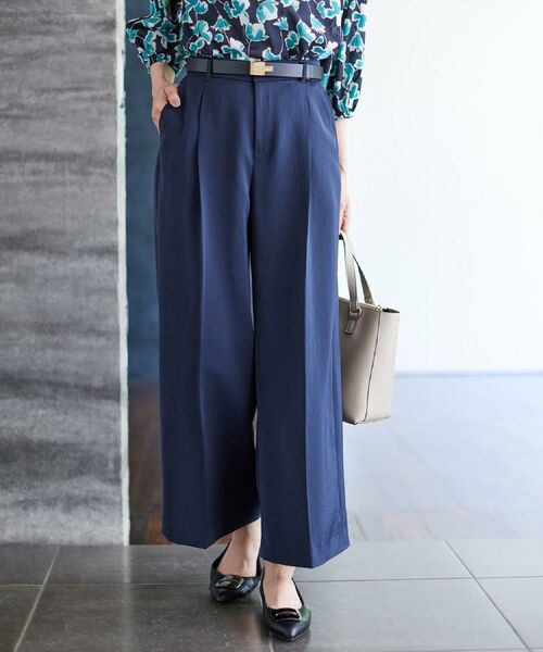 Reflect / リフレクト パンツ | 【透けない】フルレングスワイドストレートパンツ | 詳細4