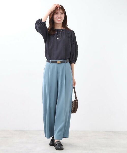 Reflect / リフレクト パンツ | 【透けない】フルレングスワイドストレートパンツ | 詳細9