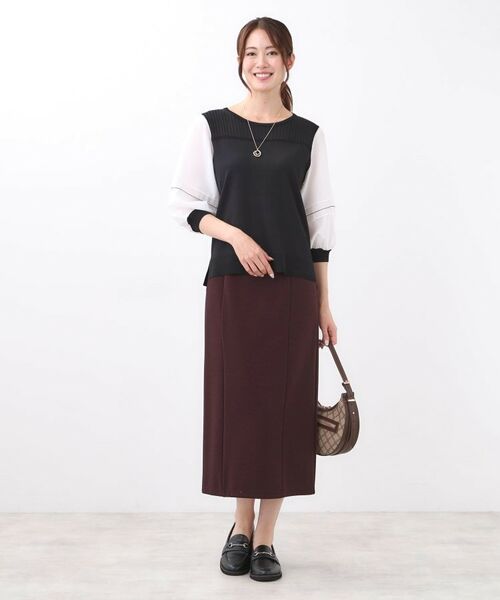 Reflect / リフレクト スカート | 【すっきり見え/ウエスト総ゴム】ジャージナロースカート | 詳細16