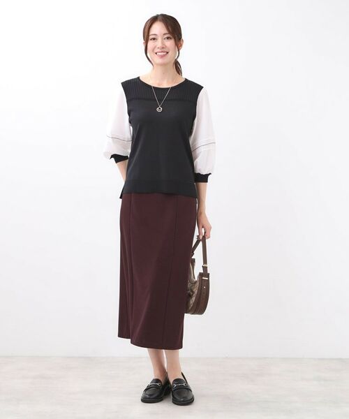 Reflect / リフレクト スカート | 【すっきり見え/ウエスト総ゴム】ジャージナロースカート | 詳細17