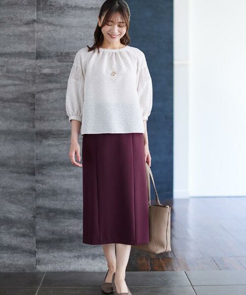 Reflect / リフレクト スカート | 【すっきり見え/ウエスト総ゴム】ジャージナロースカート | 詳細5