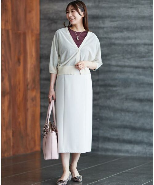 Reflect / リフレクト スカート | 【すっきり見え/ウエスト総ゴム】ジャージナロースカート | 詳細6